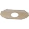 Ekena Millwork Chrysler Wood Fretwork Pierced Ceiling Medallion, Birch, 36"W x 18"H x 9 1/2"ID x 3/8"T CMWP36X18X0375CSBI - alternate 5